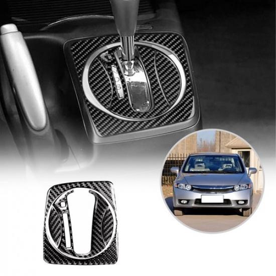 Для Honda Civic 8-го поколения 2006-2011 Накладка на панель переключения передач из углеродного волокна