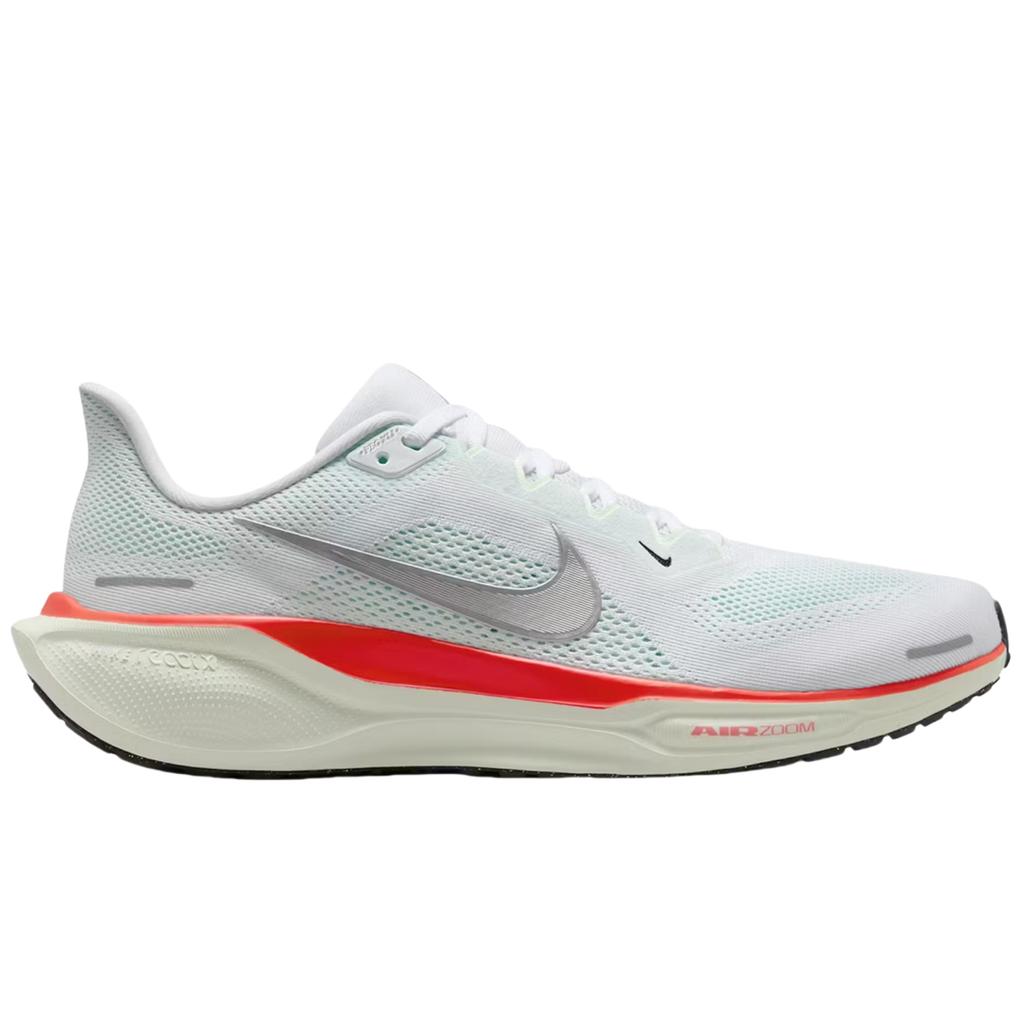 Nike Air Zoom Pegasus 41 Barely Green Bright Crimson Men Sneakers White Metallic-Silver FD2722-115