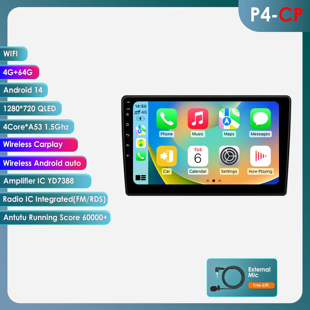 Hizpo 10.1'' Car Radio For Citroen C5 2008 - 2017 Wireless Carplay Android Car Multimedia Video Player 2 DIN Radio Autoradio GPS Stereo