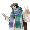 Winter Japanese All Match Scarf Korean Style Mohair Tassel Scarf Student Warm All Match Fashion Thickened Shawl