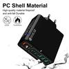 Быстрое зарядное устройство PD 55 Вт на 8 портов: 4 USB, 4 PD, QC3.0, Стандарт EU/US/KR