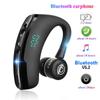 Беспроводные наушники Bluetooth 5.2 с ушным крючком, гарнитура со светодиодным дисплеем, деловые наушники HiFi, водонепроницаемые стереонаушники
