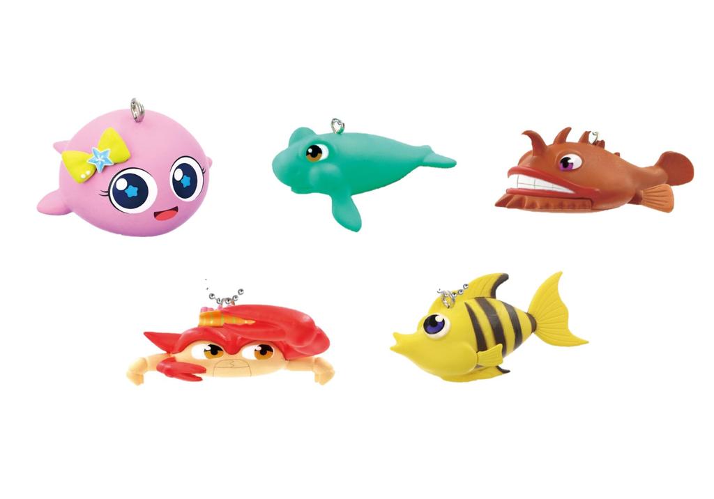 Umi Monogatari Figure Mascot Ball Chain of 5 Gacha Vol.2 [Set (Complete)]