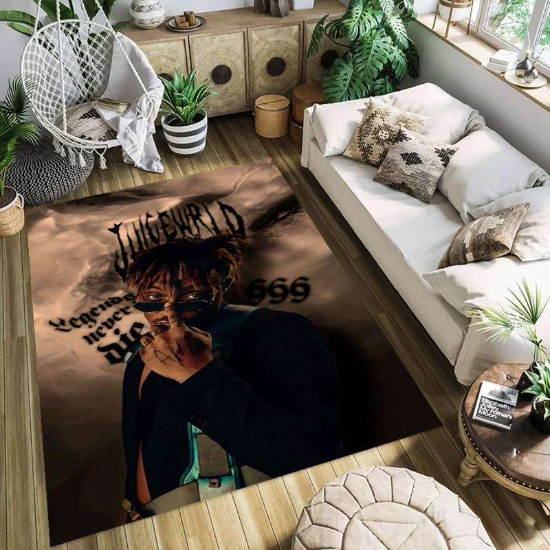 Juice Wrld: Ковер Legacy Sound Подходит для всех сезонов Коврики для гостиной и спальни Коврик для ванной комнаты с рисунком Подушка для офисного кресла