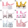 10PCS Cute Storage Pocket Party Supplies Rabbit Cookie Bags Biscuit Package Easter Rabbit Candy Bag