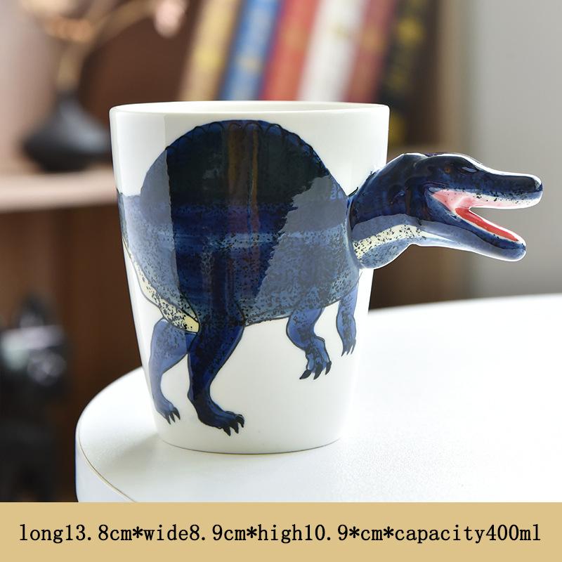 Creative Dinosaur Shaped Water Cup Cute Animal Ceramic Mug Office Water Cup Breakfast Cup Gift Coffee Mug Home Decoration