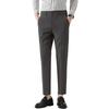 Summer Light Luxury Men's Small Trousers Casual Small Straight Light Business Men's Elastic Slim Pants