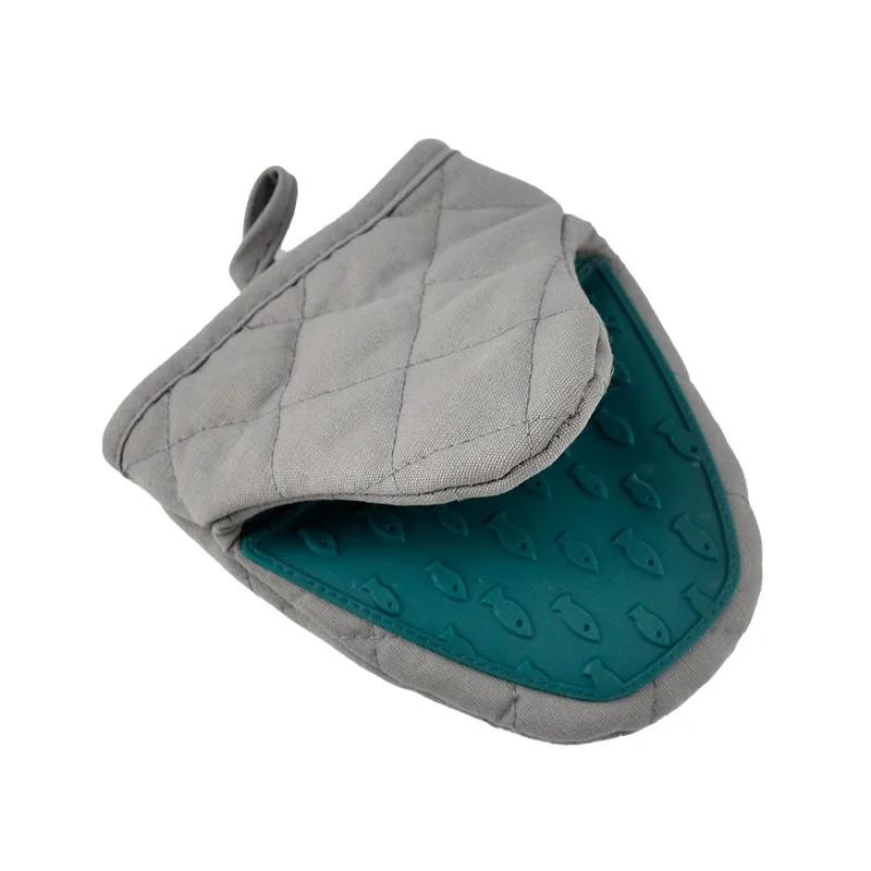 1pcs Silicone Anti-hot Clamp Oven Gloves High Temperature Oven Gloves Oven Microwave Oven Handheld Warm Glove Clamp Kitchen