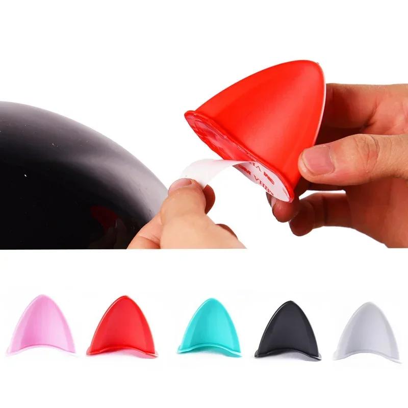DIY Cute Cat Ears Decoration Helmet Motorcycle Electric Car Helmet Styling Double-sided Stickers Decor Helmet Accessories Tools