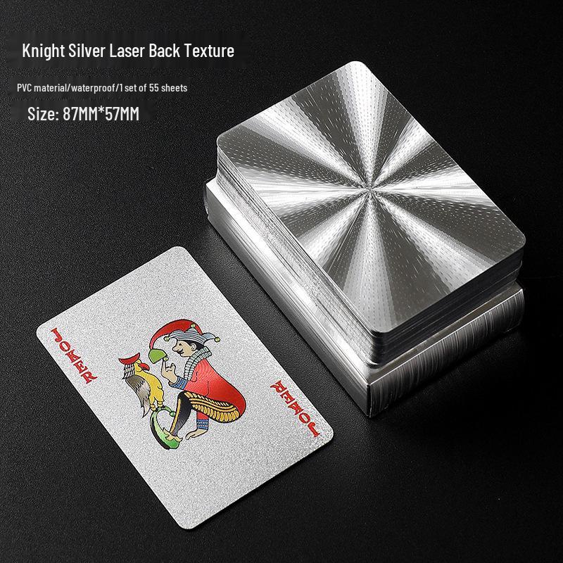 Luxury Gold PVC Playing Cards: Waterproof, Fold-Proof, Wear and Dirt Resistant, Washable.