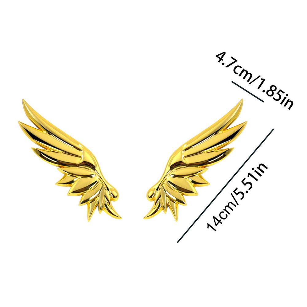 3D Крылья Ангела Автонаклейки 3D Наклейки на Авто Внешние Автоаксессуары Сплав Цинка Авто Украшения 3D Значок Эмблема Наклейка Для Автомобиля