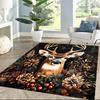 Deer Floor Mat Suitable for Living Rooms Game Room Playrooms Foyer Antislip Carpet Anime Office Decor Best for Christmas