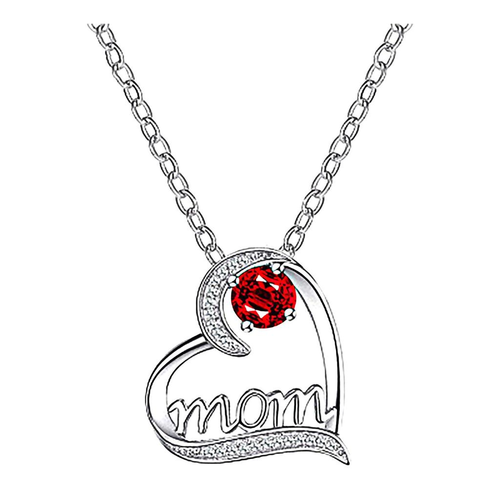 Mother's Day Female Heart Necklace Exquisite  Plated Love Clavicle Chain