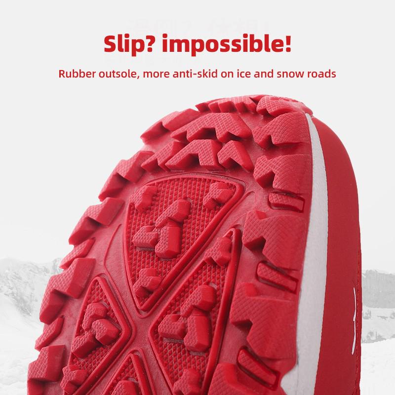 Womens Outdoor Winter New Snow Boots Thickened Warm Snow Shoes Anti Slip Waterproof Short Cotton Shoes Comfortable