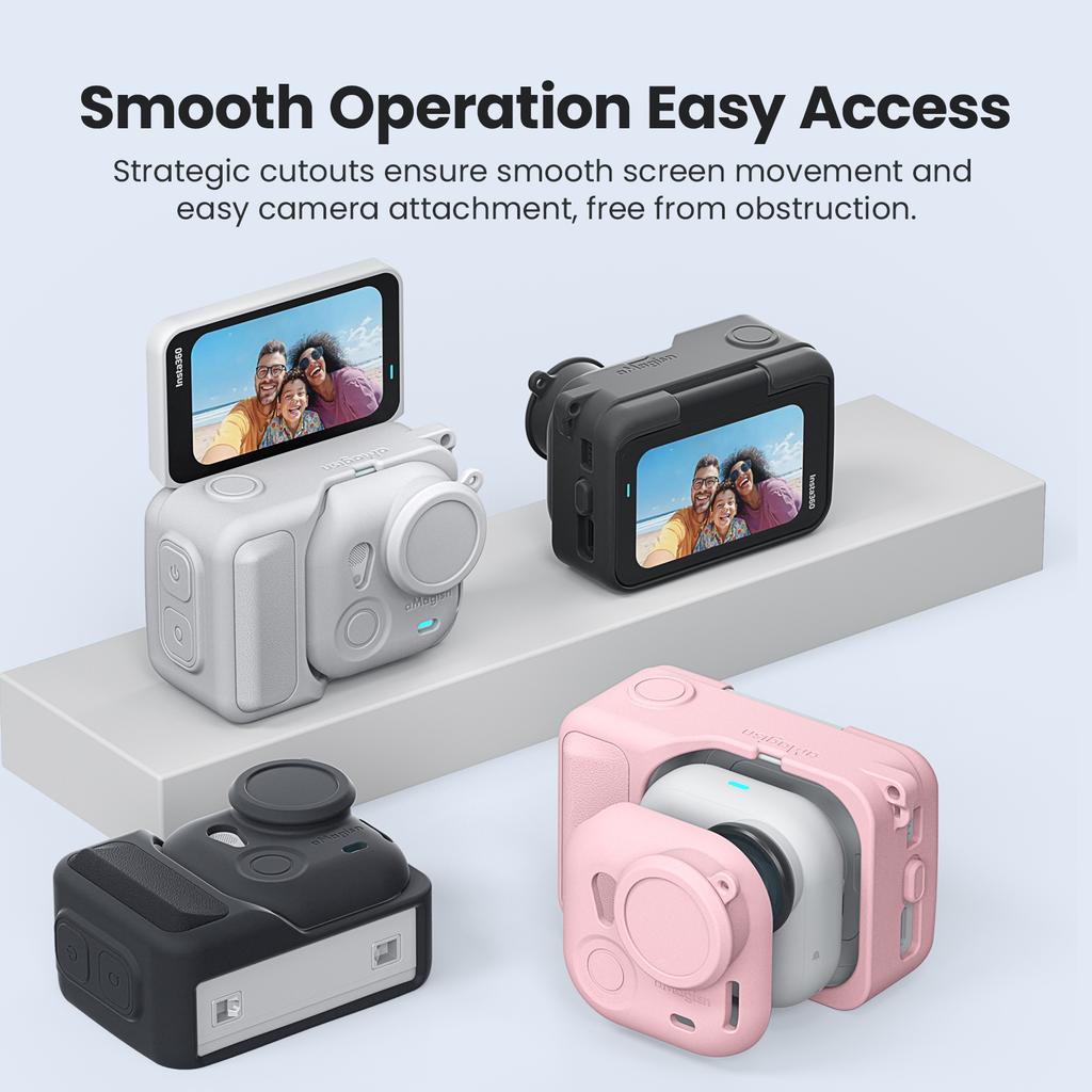For Insta360 GO Ultra Silicone Protective Case Scratch-resistant & Shock-resistant Case for Insta360 Camera Accessories