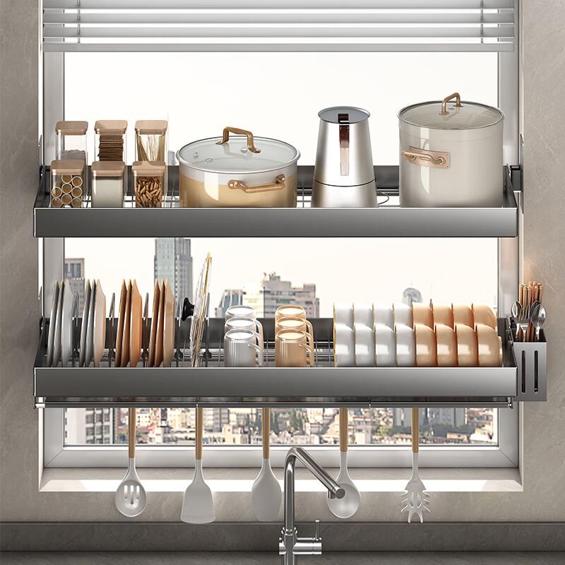 Настенная сушилка для посуды Zhi Shi Na Na над раковиной