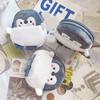 Women's Coin Purse Mini Pouch Cute Plush Little Penguin Zipper Change Purse for Keychain Lipsticks Money
