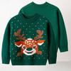 Autumn and Winter New Children's Christmas Knitwear Cartoon Christmas Elk Sweater Top
