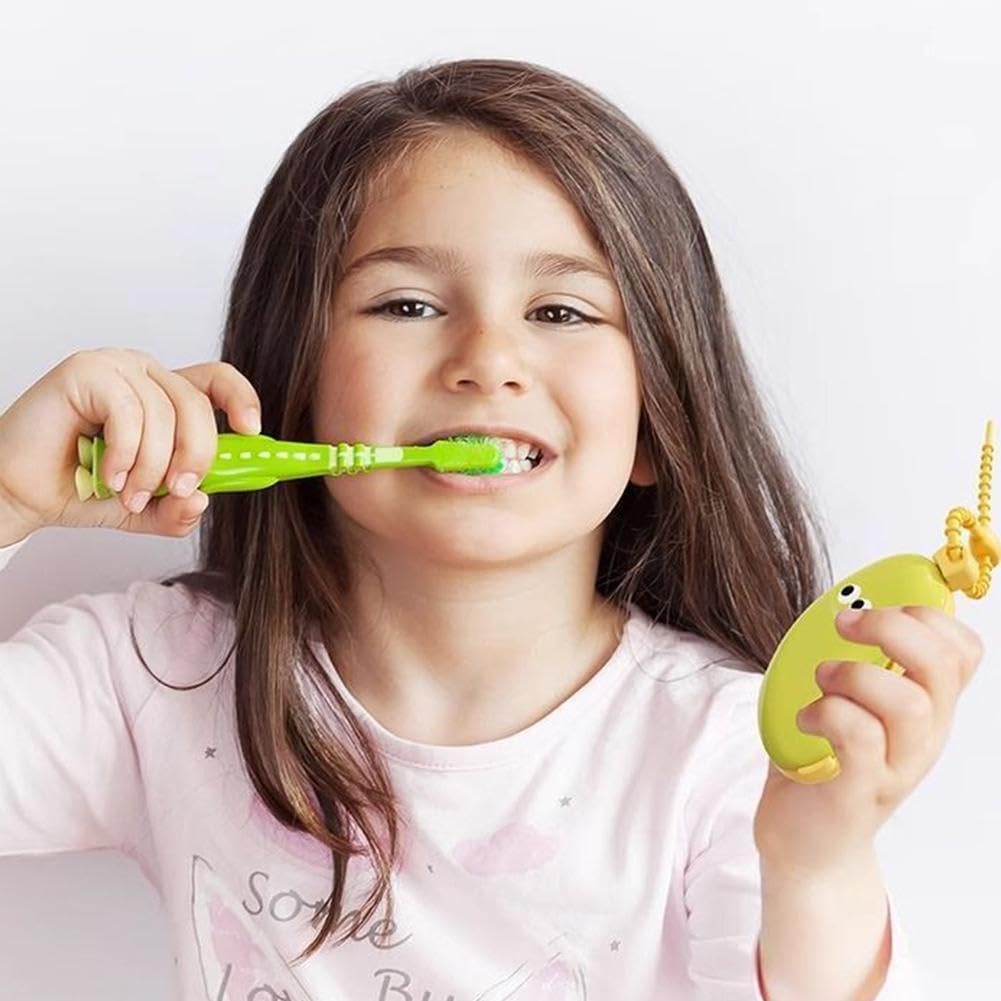 Plastic Toothbrush Head Protective Cover Portable Banana Shape Toothbrush Dust Cap Cover 2In1 Brush Protect Toothbrush Case Cap