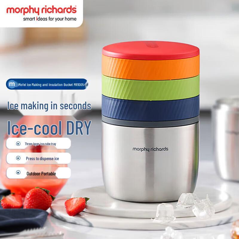 Портативный льдогенератор Morphy Richards MR1105 с китайской вилкой (адаптер в комплекте)