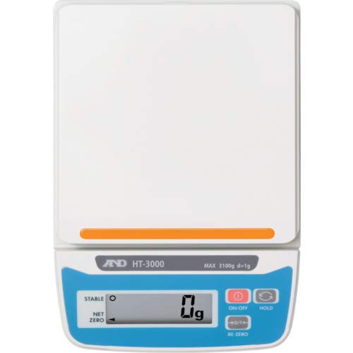Цифровые весы 3100 г Минимальная чаша 1 г Нет A&D HT-3000 Диапазон взвешивания Дискретность размера 132(W)130(D)мм сертификация