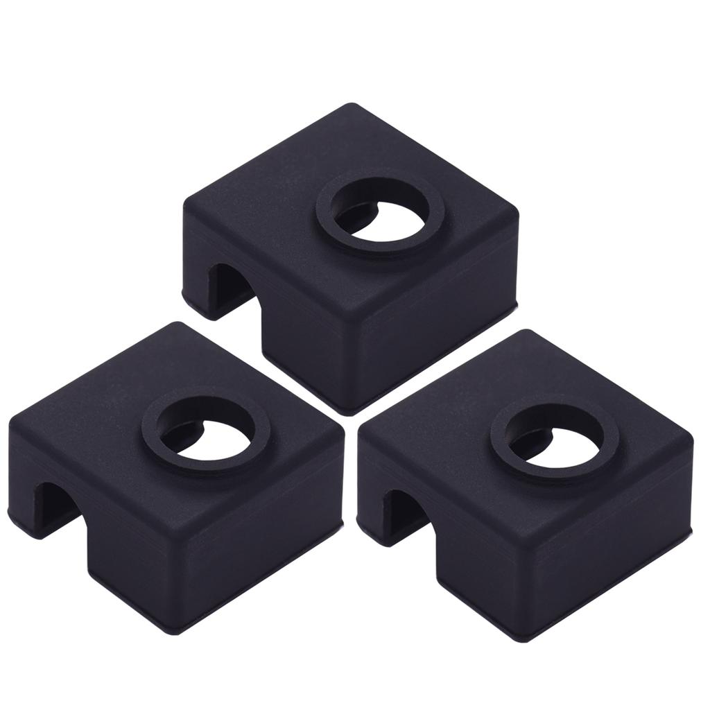 3 шт. MK9 Hotend Силиконовый носок Нагревательный блок Защитный силиконовый чехол-кейс Совместим с Creality Ender 3 Ender 3 Pro