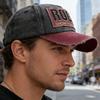 Korean Version Washed Alphabet Letterings Spring And Autumn Men'S And Women'S Trendy Fashionable Shabby Denim Baseball Cap Sunhat Official Website