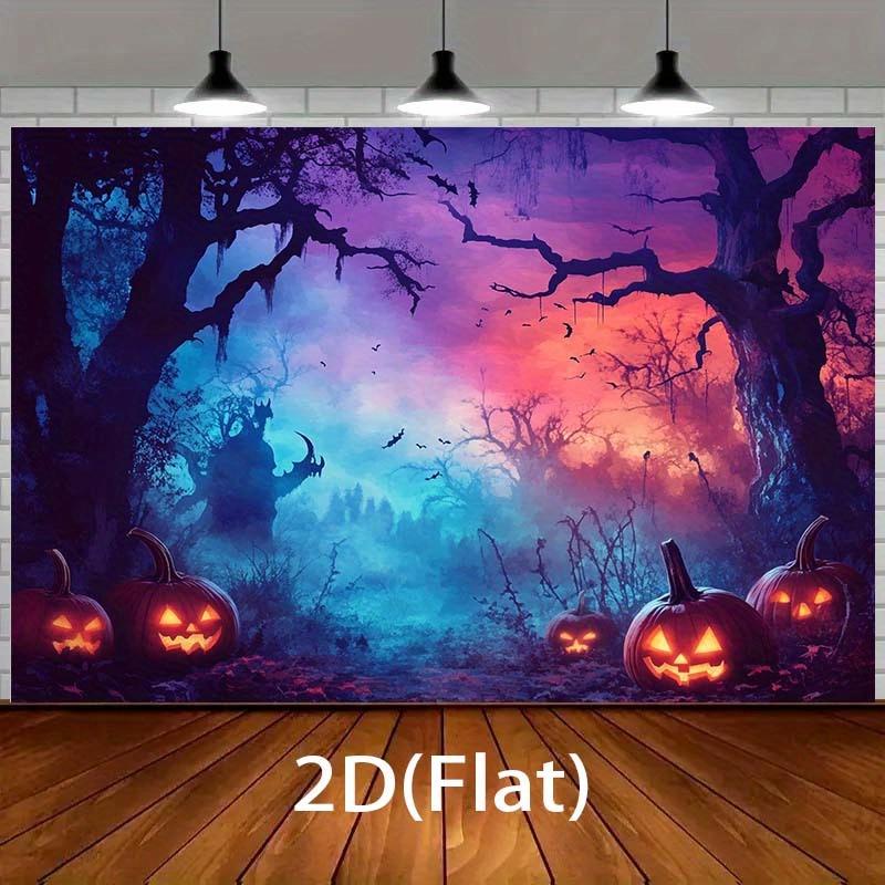 Halloween themed background fabric - Horror decoration suitable for parties outdoor celebrations and holiday scenes