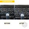 Для Mini Cooper Hatch One R50 R53 2002-2004, кнопка управления центральным освещением автомобиля, крышка переключателя подъема окна, наклейка из углеродного волокна 