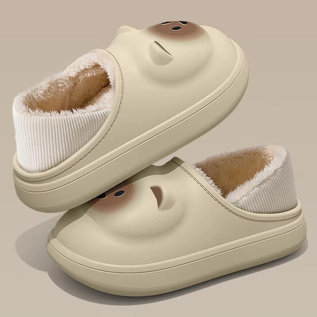 Мужские и женские шлепанцы-медвежата, облачные тапочки, летние сандалии-слайды с открытым носком - пляжная, для бассейна, душевая обувь с амортизирующей толстой подошвой(3-4(240мм), коричневый)