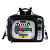 Large TV Shape Ita Bag Retro Style Women's Shoulder Backpack Leather Handbag Cartoon Square Design Personalized Square Bag