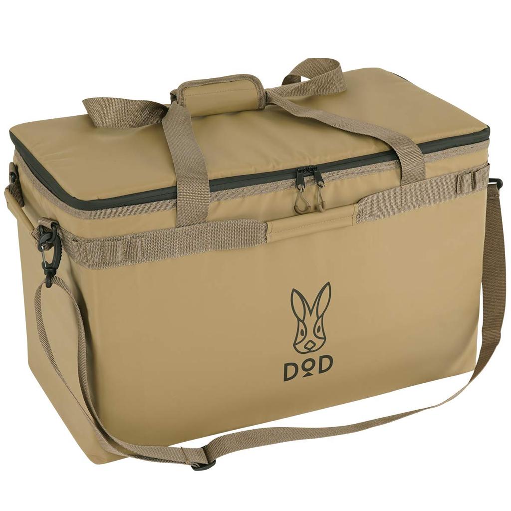 DOD Soft Krazo (46) 46L Family Size Extra Thick Insulation Shoulder Belt Included Soft Cooler Bag CL5-789-TN Tan