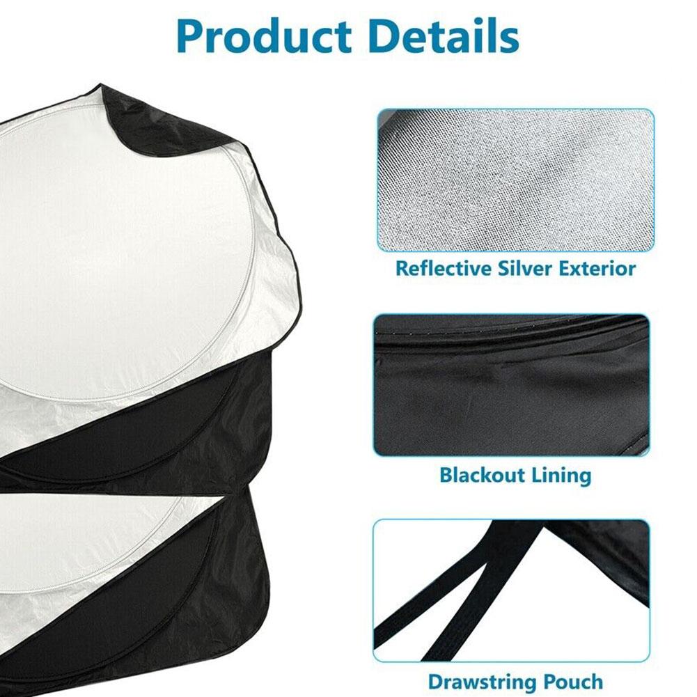 Солнцезащитный козырек для полугрузовика, лобовое стекло и боковое окно, складной солнцезащитный козырек для автомобиля с защитой от ультрафиолета, аксессуары для внедорожников, автофургонов, грузовиков и автомобилей E3A4