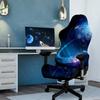 4pcs Set High Elasticity Office and Gaming Chair Cover Set Technology Planet Code Chair Cover Home Office Decoration Washable