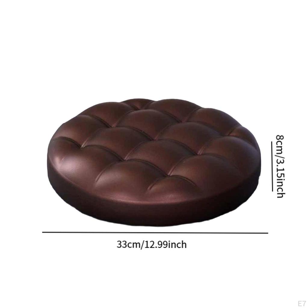 Bar Stool Cushion, Round Padded Waterproof Swivel Cushion for Home And Dining Room.