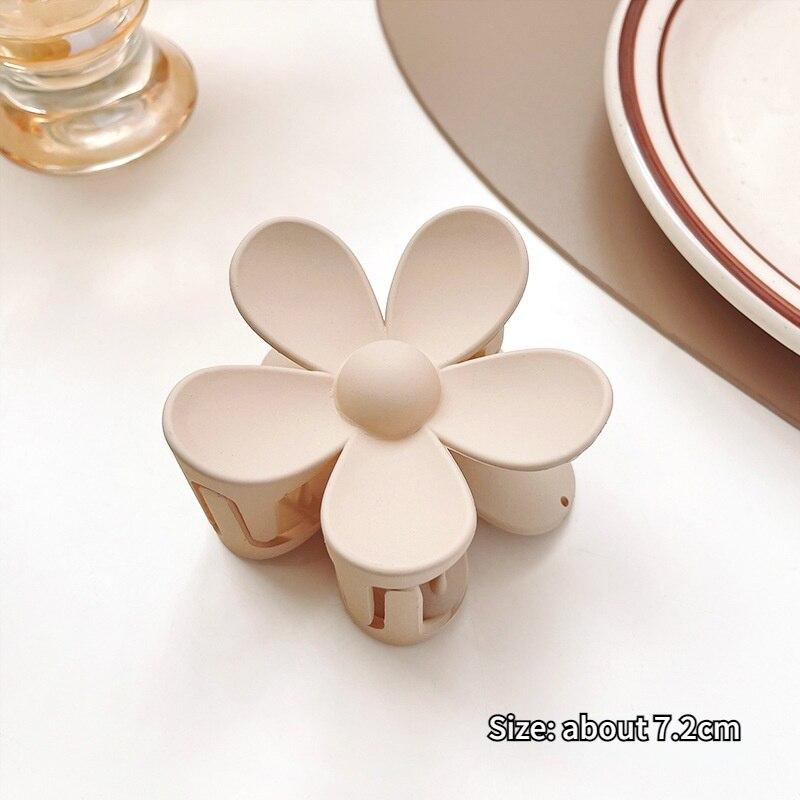 1pcs Korean Coffee Large Hair Claws Acrylic Hairpins Barrette Crab Hair Clips Headwear for Women Girls Braiders Hair Accessories