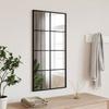 VidaXL Wall Mirror Black 40x80 Cm Rectangular Iron 358644