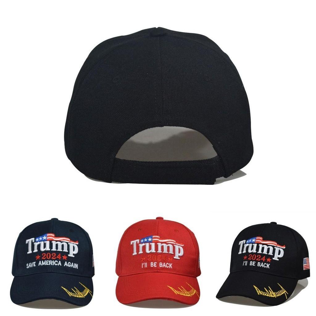 Take Trump America Back Usa Signature 2024 Red Shadow Embroidered Hat Cap
