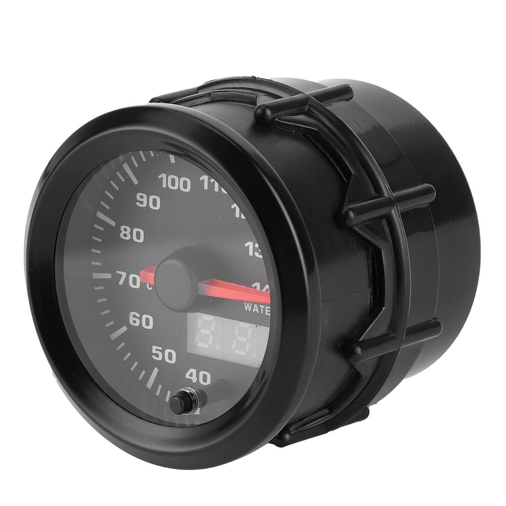 2in Water Temperature Gauge 40-140℃ Pointer 7 Colors LED Display Universal for 12V Cars