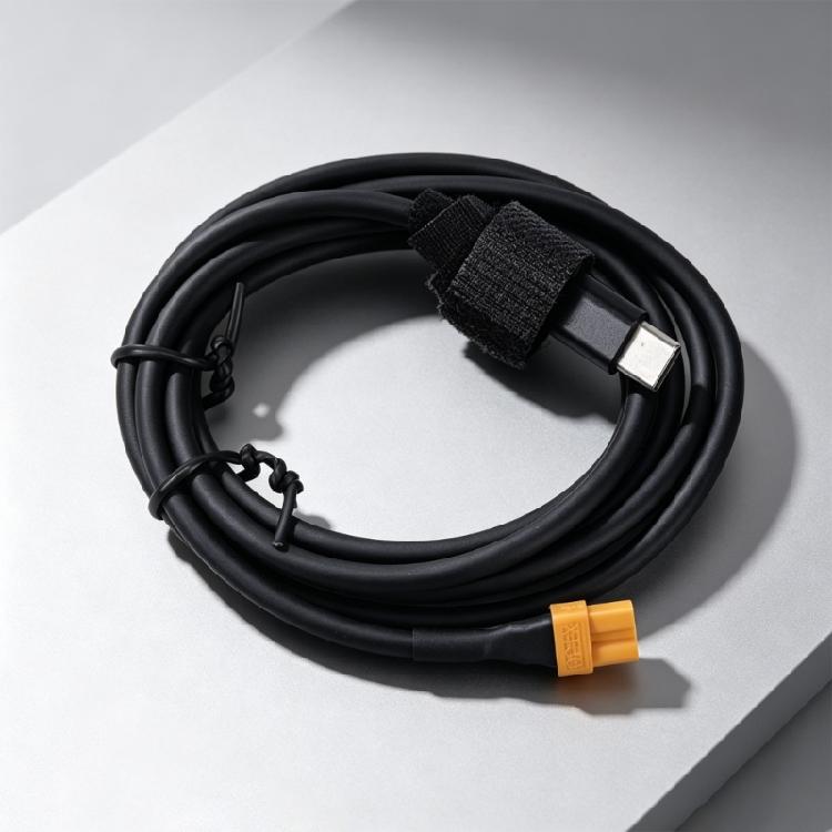 Зарядный провод USB C (папа) на XT30 (мама) для аккумуляторных блоков XT30, Черный зарядный кабель для обычного использования 50 см/1,5 м