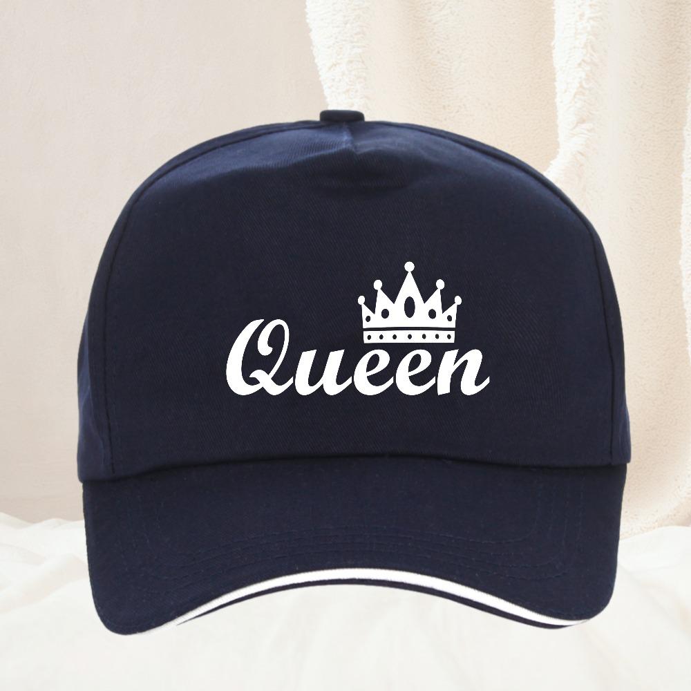Высококачественная Бейсболка Королева Вышивка Буквы Snapback Кепки Пара Влюбленные Хип-Хоп Gorras Повседневные Унисекс Женские Кепки
