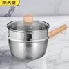 Детская кастрюля для молока с пароваркой, 18 см