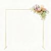 Popular 7.2ft Gold Wrought Iron Archway for Balloons, Photography, or Outdoor Wedding Aisles