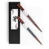 Chopsticks two pairs set couple wooden pair total length 23cm Japanese style not dishwasher safe wedding gift celebration present my