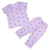 [Sanrio] Kids Short Sleeve Pajamas, Kuromi, 140cm, Water Absorbent, Quick Drying, Loungewear, Sleepwear, For Children, Name Space On Tag 291757