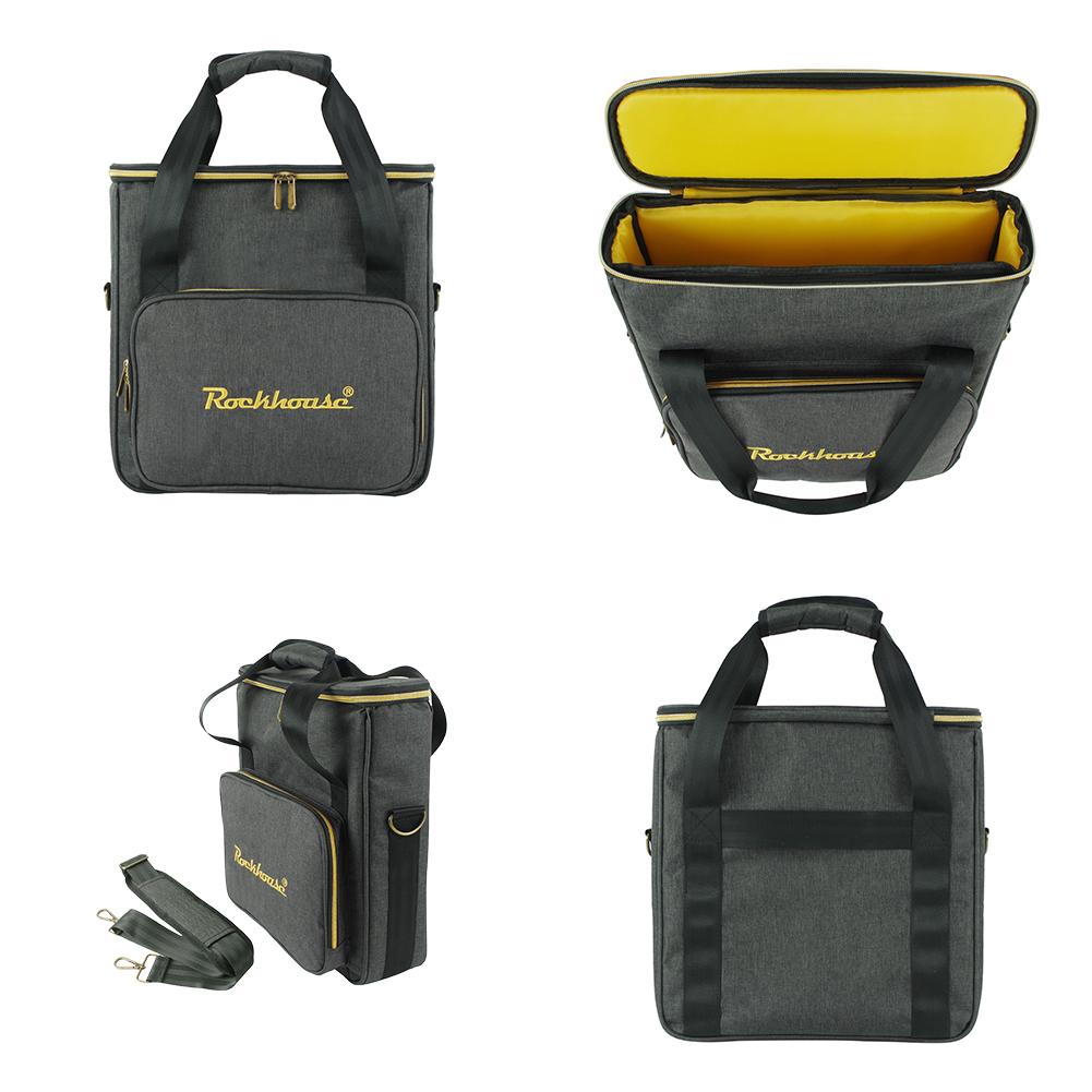 Vinyl Records Carrying Bag Large Capacity Waterproof Record Storage Bag Portable Record Shoulder Bag Holds Up To 10 Vinyl Albums