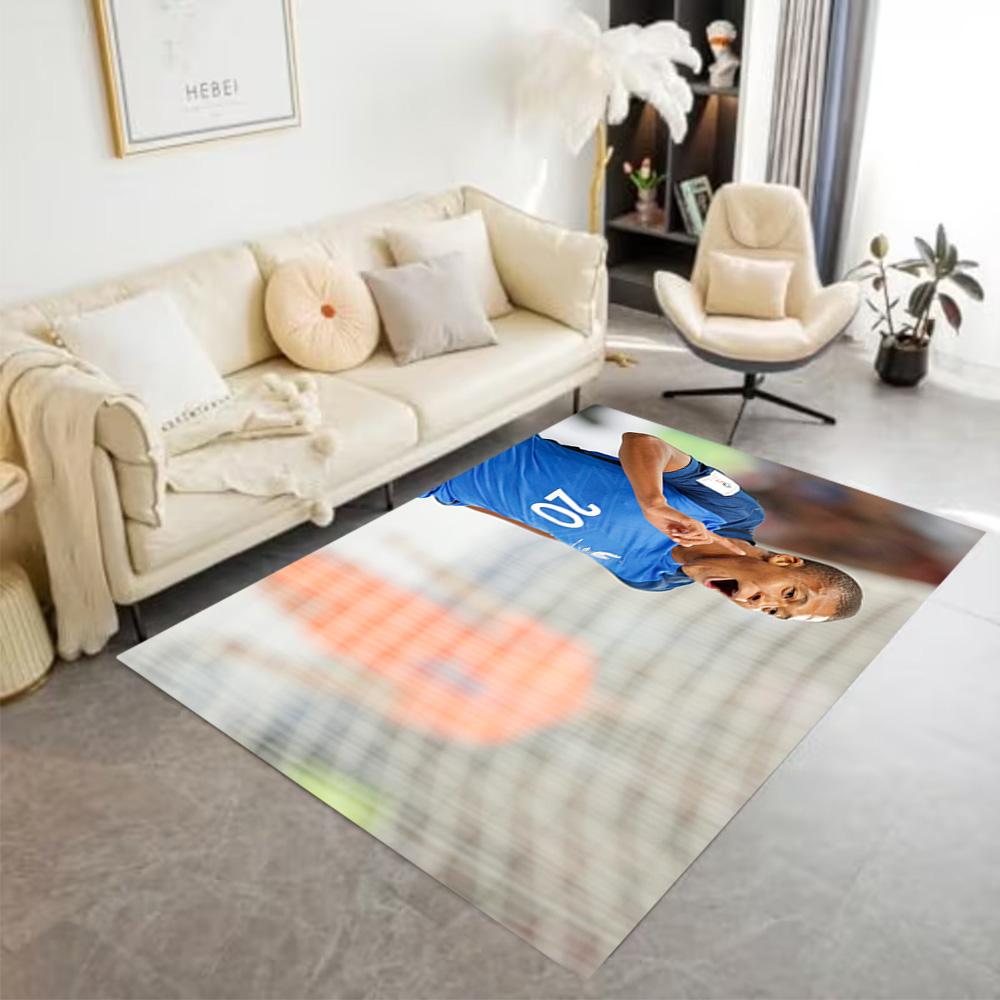 France Football Star Floor Rug Office Rug Suitable for Living Rooms Kitchen Bedrooms Outdoor Antislip Carpet Office home decor