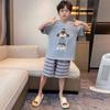 Boys Cotton Short Sleeve Pajama Set Lightweight Cartoon Home Wear Kids 8 Years