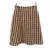 Rene Made In Japan Tweed Midi Skirt 34 Yellow Women Used