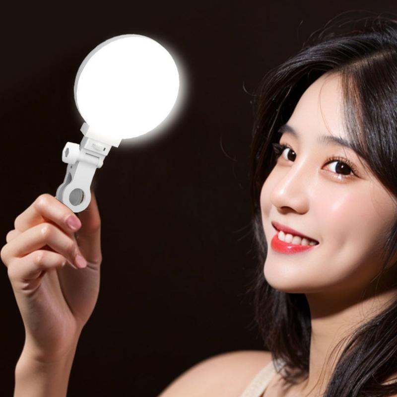 1PC Mobile Phone LED Filling Light Portable Mini Desktop Photography Special Three-color Temperature Handheld Pocket Light